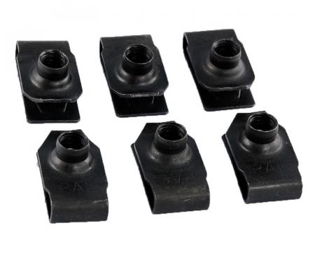 Redline Restomotive® 1979-1985 Ford Mustang Inner Fender U-Nut Hardware for Inner Fender Bolts