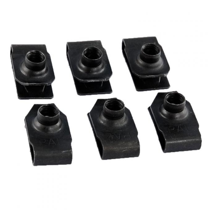 Redline Restomotive® 1979-1985 Ford Mustang Inner Fender U-Nut Hardware for Inner Fender Bolts