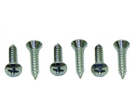 Redline Restomotive® Sunvisor Support Mounting Screw Set, 6 Pieces