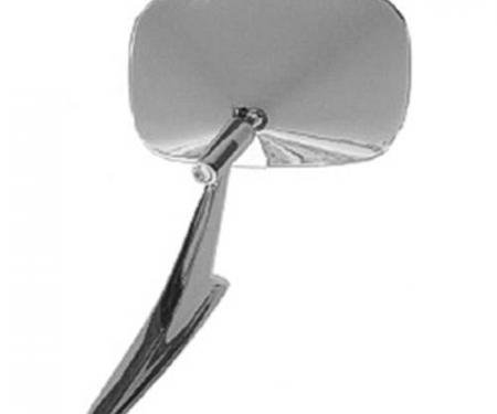 Redline Restomotive® 1968-1974 GM Car Left Hand Outside Door Mirror with Rib Design