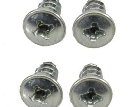 Redline Restomotive® 1964-1972 GM Car Rear Quarter Window U-Jamb Seal Screws Set