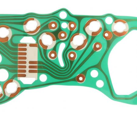 Redline Restomotive® 1974-1979 Pontiac Firebird Instrument Cluster Circuit Board for Cars With Factory Gauges