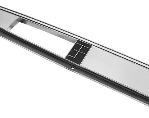 Redline Restomotive® 1968-1972 Chevelle / El Camino 4 Speed Console Top Plate with Indicator