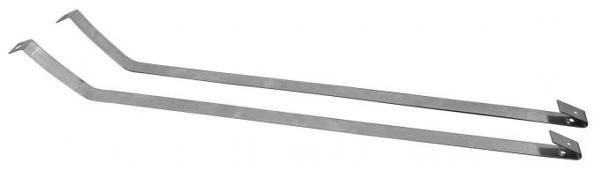 Redline Restomotive® 1968-1972 GM A-Body (Except Wagon / 71-72 Grand Prix) Galvanized Gas Tank Strap Set