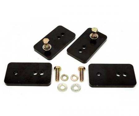 Redline Restomotive® 1964-1988 GM Car 4 Piece Bucket Seat Track Extender / Relocation Bracket Set