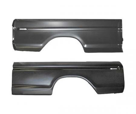 Redline Restomotive® 1973-1979 Ford Pickup Styleside 8' Bedside Skin Side Right Outer Panel without Fuel Opening