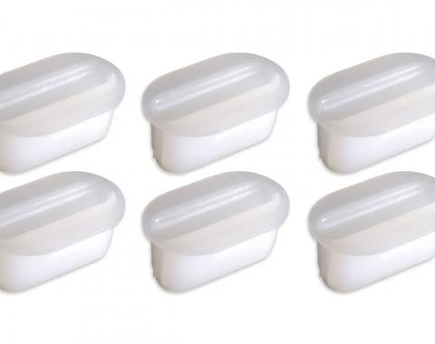 Redline Restomotive® 1977-1982 Chevrolet Corvette Console Side Panel Screw Inserts, 6 Piece Set