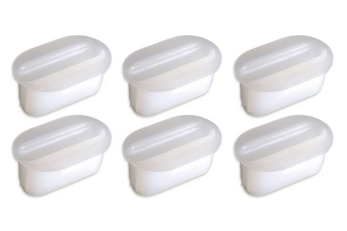 Redline Restomotive® 1977-1982 Chevrolet Corvette Console Side Panel Screw Inserts, 6 Piece Set