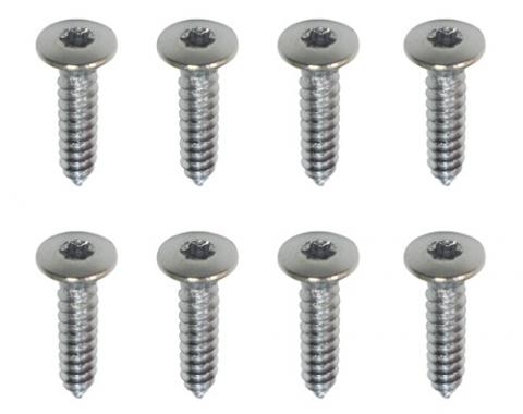 Redline Restomotive® 1978-1981 Chevrolet Camaro Chrome Headlight Bezel Mounting Screws, Standard