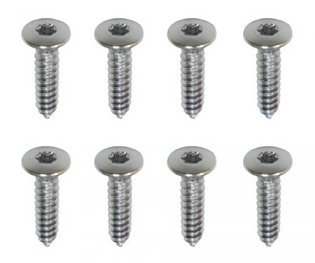 Redline Restomotive® 1978-1981 Chevrolet Camaro Chrome Headlight Bezel Mounting Screws, Standard