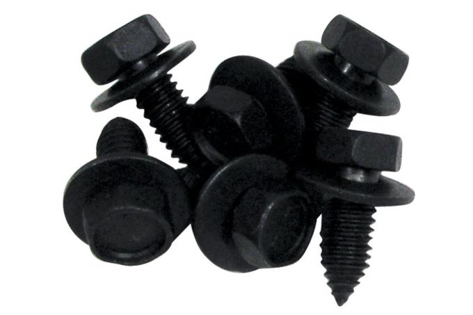 Redline Restomotive® 1968-1982 Chevrolet Corvette 6 Piece Headlight Housing Bearing Screw Set