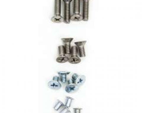 Redline Restomotive® 1955-1957 Chevy Window Frame Screw Set, 2-Door Hardtop & Convertible