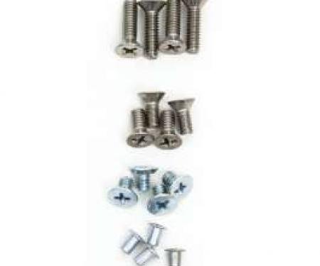 Redline Restomotive® 1955-1957 Chevy Window Frame Screw Set, 2-Door Hardtop & Convertible