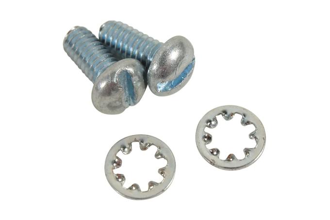 Redline Restomotive® 1962-1974 Chevrolet Corvette Distributor Vacuum Advance Mount Screw & Washer Set