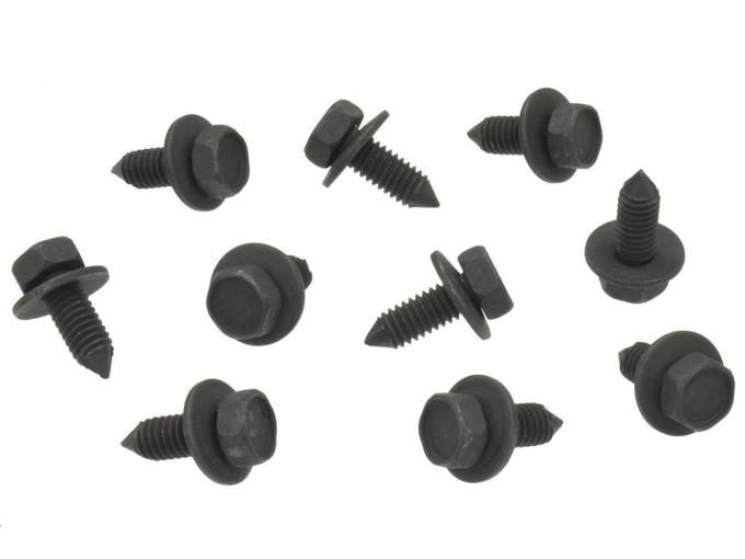 Redline Restomotive® 1963-1967 Chevrolet Corvette Hood Hinge Bolt Set, 10 Piece