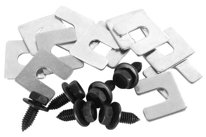 Redline Restomotive® 1963-1982 Chevrolet Corvette Radiator Support Bolt & Shim Kit, 18 Piece