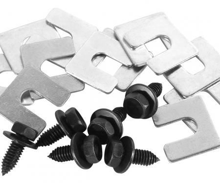 Redline Restomotive® 1963-1982 Chevrolet Corvette Radiator Support Bolt & Shim Kit, 18 Piece