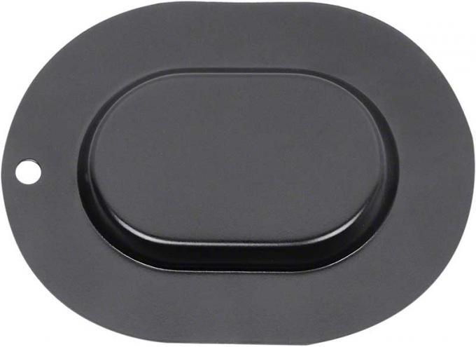 Redline Restomotive® Oval Metal Floor Pan / Trunk Pan Drain Cover Plug, EDP Coated