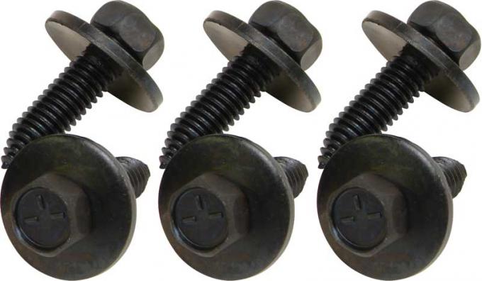 Redline Restomotive® 1967-1981 GM Car 6 Piece Rear Spring Eye Bracket Bolt Set