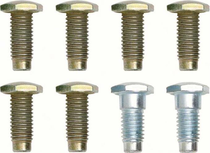 Redline Restomotive® 1967-1972 GM Car and Truck 8 Piece Seat Belt Bolt Set, for Vehicles with Lap Belts