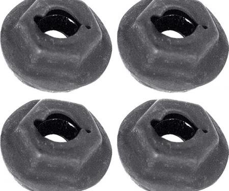 Redline Restomotive® Thread Cutting Pal Nut with Sealer; 3/16" Stud Size; Hex Washer Head, 4 Piece Set