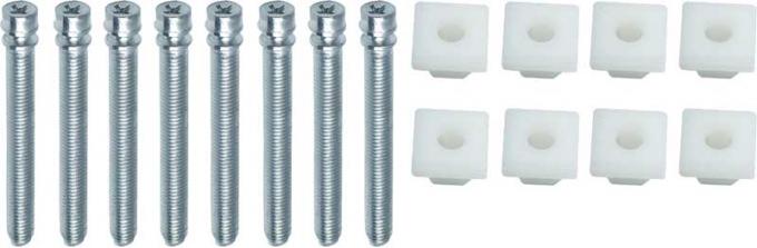 Redline Restomotive® 1965-1975 Full Size Chevy Headlamp Adjuster Screw And Nut Set, Completes 2 Headlights