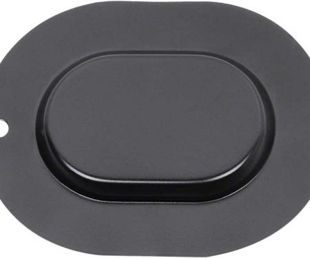 Redline Restomotive® Oval Metal Floor Pan / Trunk Pan Drain Cover Plug, EDP Coated