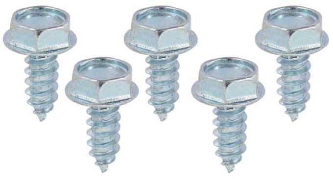 Redline Restomotive® 1965-1969 Ford Mustang 5 Piece Fuel Filler Neck Screw Set