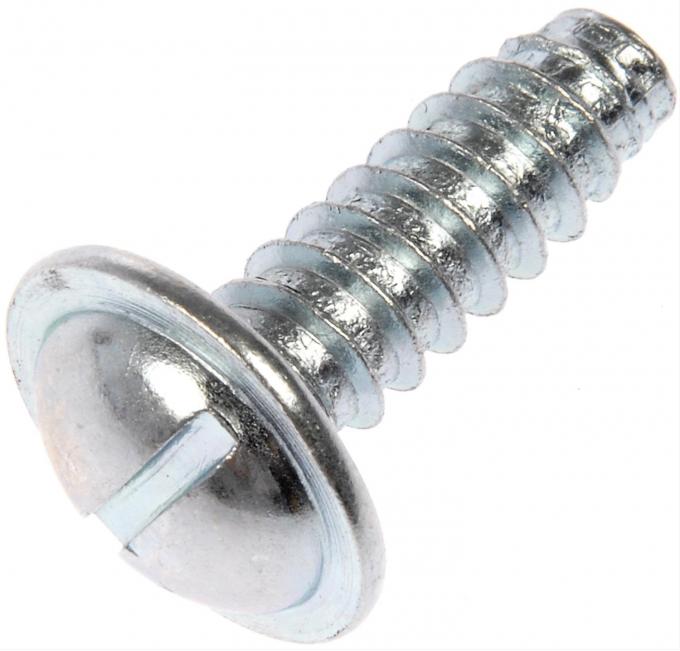 Redline Restomotive® License Plate Screw, Thread Size; 1/4"(# 14) x 3/4"