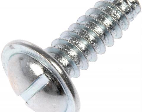 Redline Restomotive® License Plate Screw, Thread Size; 1/4"(# 14) x 3/4"